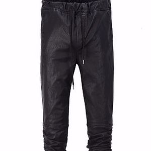 WAXED JOGGING PANTS